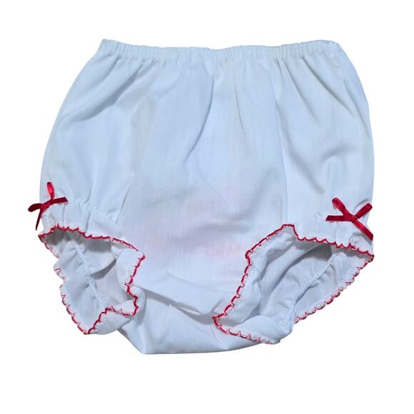 VINTAGE ALEXIS MY 1ST CHRISTMAS EMBROIDERED DIAPER COVER NWOT - Picture 2 of 3